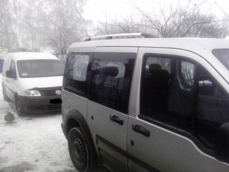 Купити Рейлінги Хром Максі база, металеві ніжки для Ford Connect 2010-2013 рр