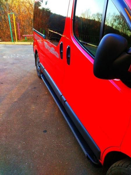 Купити Бокові пороги Maya V1 (2 шт., алюміній) Коротка база для Nissan NV300/Primastar 2016-рр