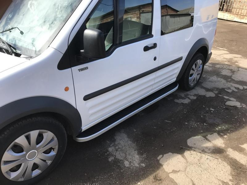 Купить Боковые пороги Tayga (2 шт., алюминий) Макси база для Ford Connect 2010-2013 гг