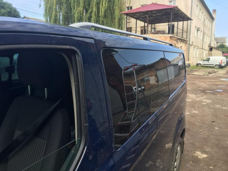 Купить Рейлинги Skyport (2 шт, серый мат) Короткая база для Ford Custom 2013-2022 гг