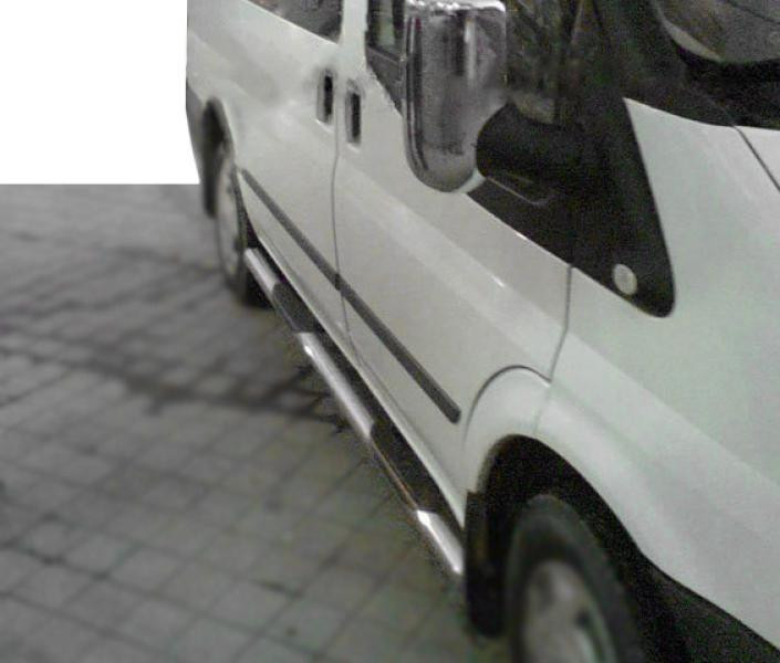 Купити Бічні труби (2 шт., нерж.) L2 (Long)/L3 (Extended) для Ford Transit 2014- рр