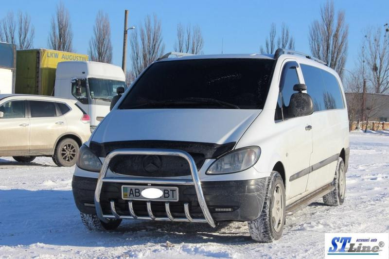 Купить Кенгурятник XL-WT025 (нерж.) для Mercedes Vito W639 2004-2014 гг