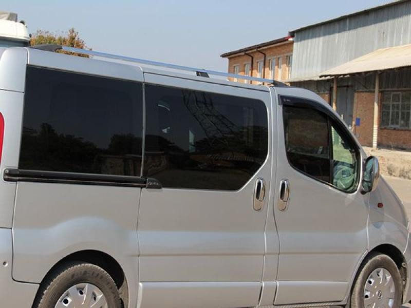 Купити Рейлінги Хром Довга, чавунні ніжки для Renault Trafic 2001-2015 рр