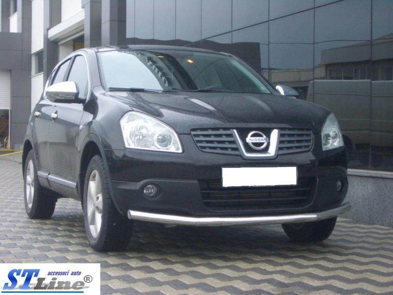 Купить Передний ус ST008 (нерж) 60 мм для Nissan Qashqai 2007-2010 гг