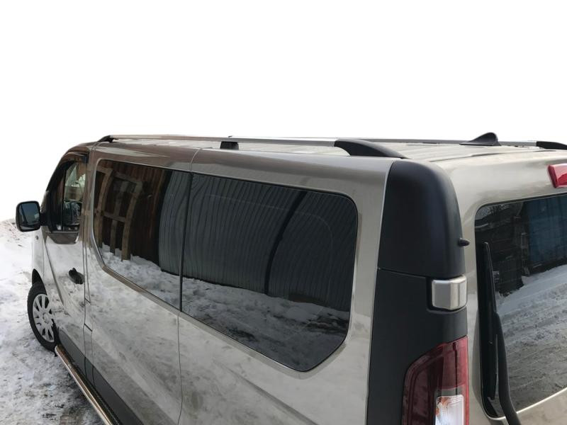 Купить Рейлинги Хром Длинная база, пластиковые ножки для Fiat Talento 2016- гг