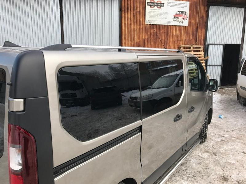 Купить Рейлинги Хром Длинная база, чугунные ножки для Fiat Talento 2016- гг