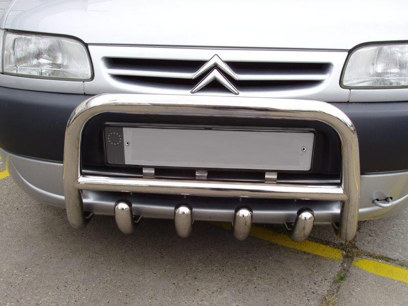 Купити Кенгурятник QT006 (нерж.) 51 мм для Peugeot Partner 1996-2008 рр