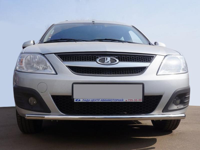 Купить Передняя нижняя труба ST008 (нерж.) 42 мм для Renault Logan MCV 2005-2013 гг