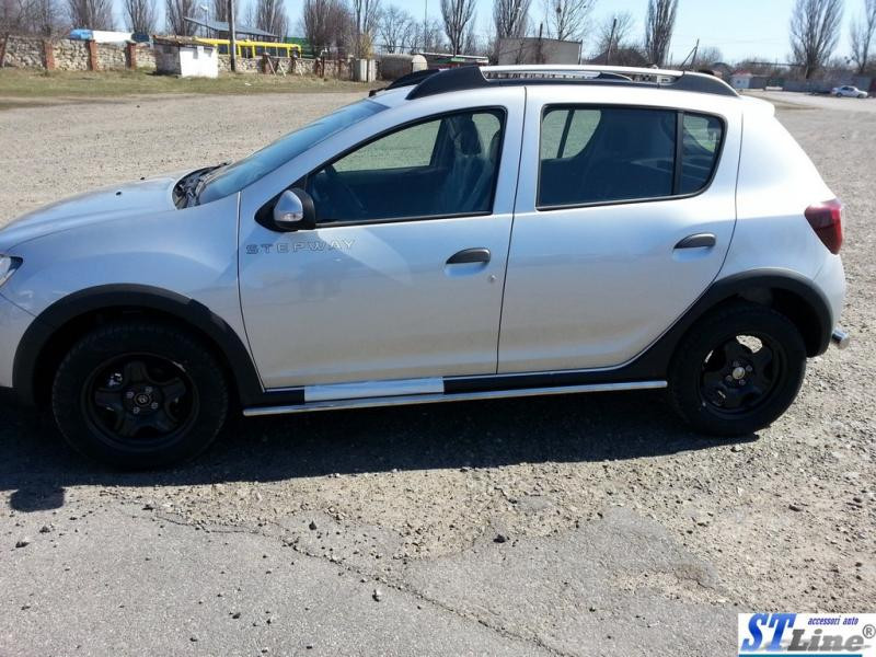 Купить Боковые трубы BB001 (2 шт, нерж) 60 мм для Renault Sandero 2013-2022 гг