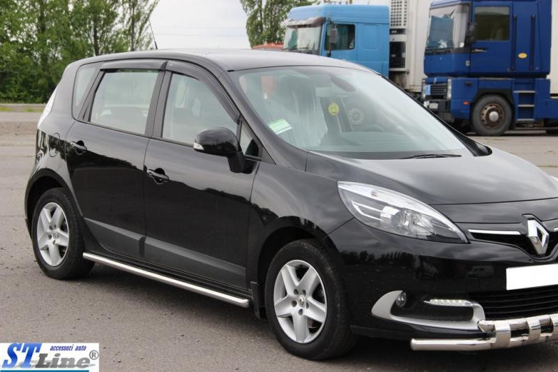 Купить Боковые трубы BB001 (2 шт, нерж) 60 мм для Renault Scenic/Grand 2009-2016 гг