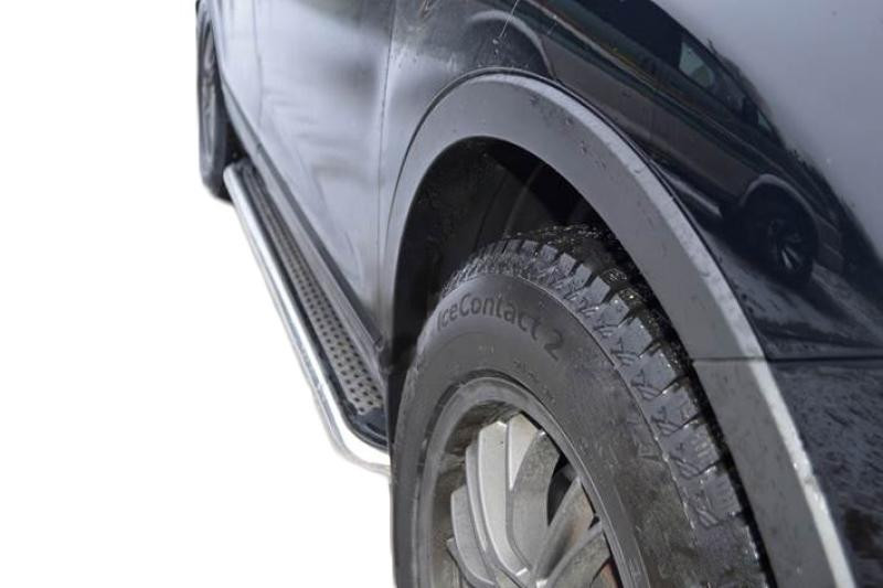 Купити Бокові пороги Maydos V2 (2 шт., нерж) для Mazda CX-7 2006-2012рр