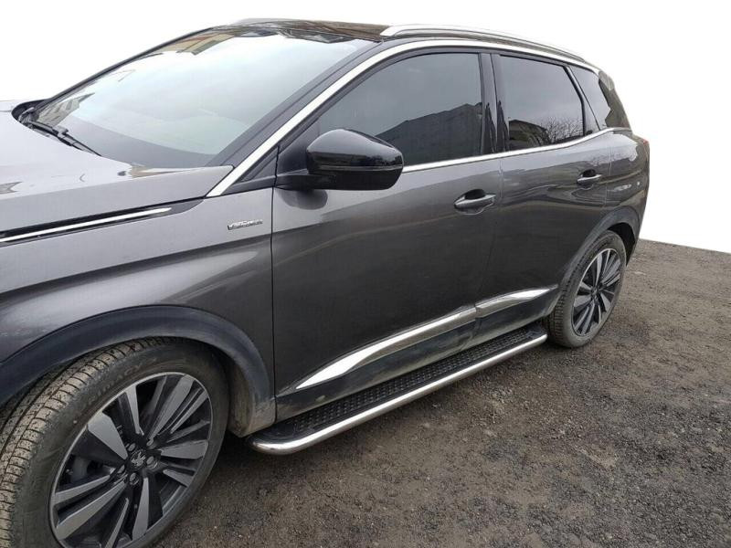 Купити Бокові пороги Maydos V2 (2 шт, алюміній -2025 нерж) для Opel Grandland X