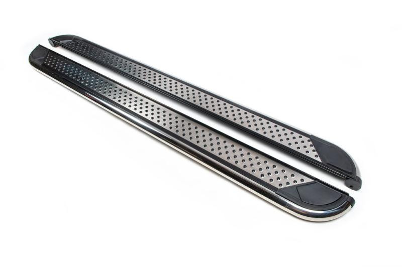 Купить Боковые пороги Maydos V2 (2 шт, нерж) для Jeep Grand Cherokee WK 2004-2010 гг