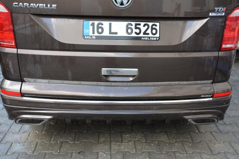 Купити Накладка на задній бампер AMG-style (під фарбування) для Volkswagen T6