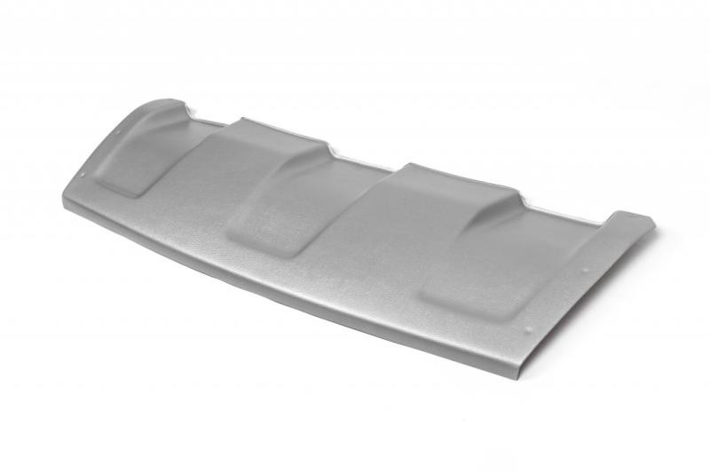 Купить Накладка на передний бампер (ABS, серая) для Renault Duster 2008-2017 гг