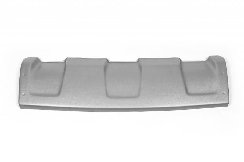 Купить Накладка на передний бампер (ABS, серая) для Renault Duster 2008-2017 гг