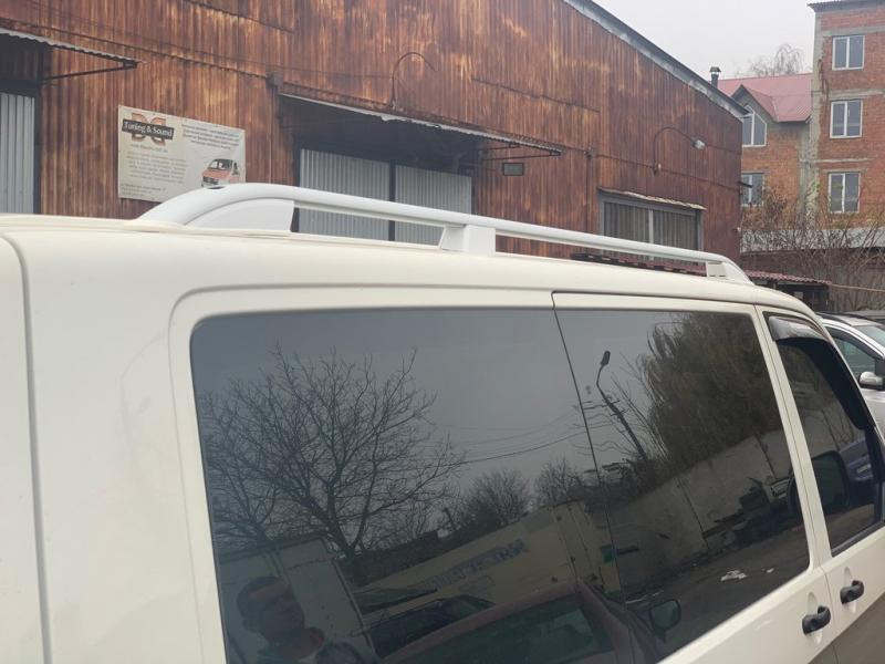 Купить Рейлинги Skyport (белые) Длинная база для Volkswagen T6