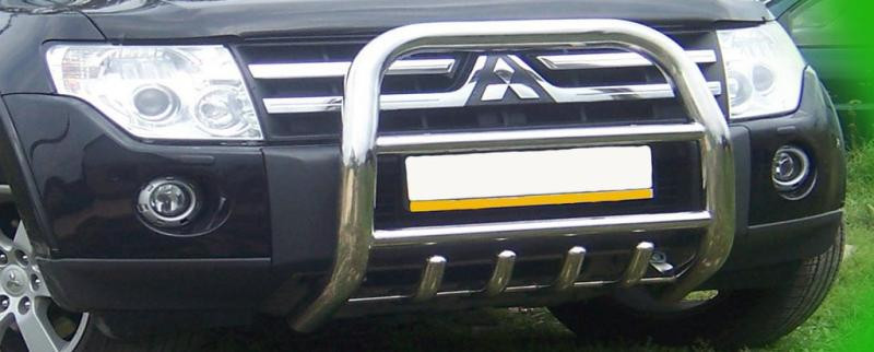 Купити Кенгурятник QT011 (нерж.) для Mitsubishi Pajero Wagon IV