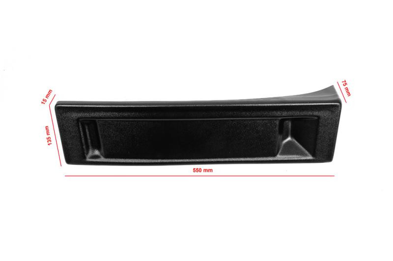 Купити Підставка під номер на край бампера (пластик) Чорний мат