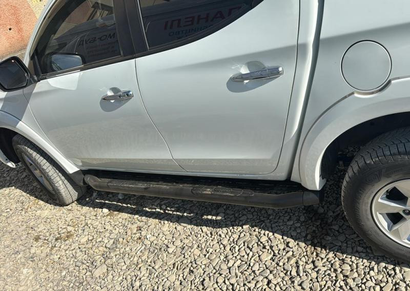 Купити Бокові пороги Amazon Black (2 шт., чорні) для Mitsubishi L200 2015-2024 рр