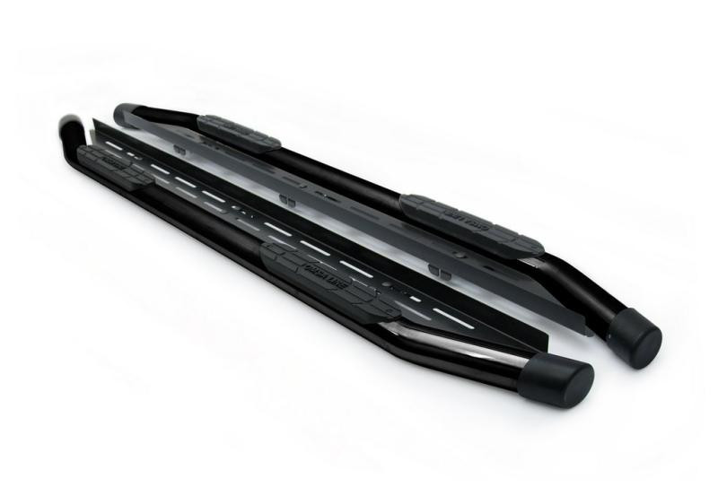 Купити Бокові пороги Amazon Black (2 шт., чорні) для Mitsubishi L200 2015-2024 рр