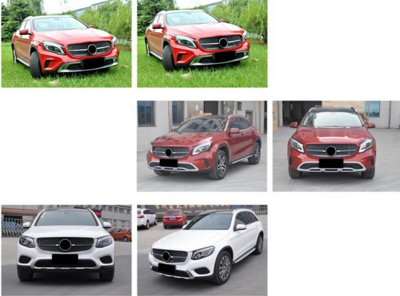 Купить Передняя решетка Diamond Silver (2014-2016) для Mercedes GLA X156