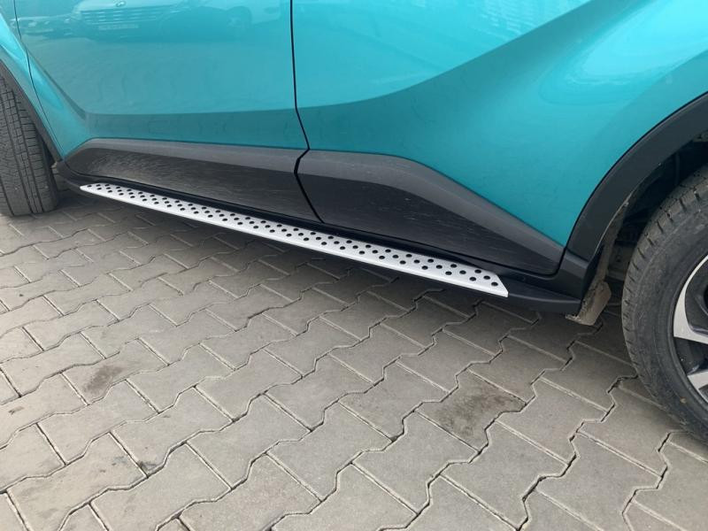 Купити Бокові пороги Оригінал V1 (2 шт., алюм.) для Toyota C-HR 2016–2023 рр