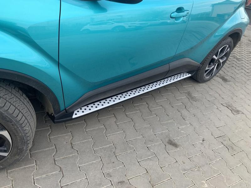 Купити Бокові пороги Оригінал V1 (2 шт., алюм.) для Toyota C-HR 2016–2023 рр