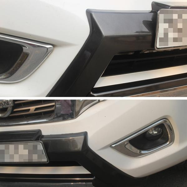 Купить Диффузор на передний бампер (пластик) для Nissan Navara/NP300 2016- гг