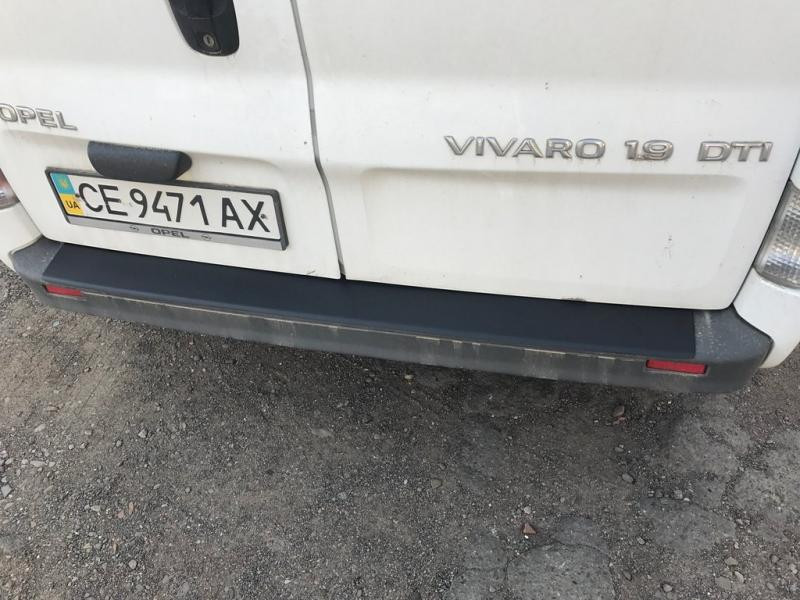 Купити Накладка на задній бампер DDU (ABS) для Renault Trafic 2001-2015 рр