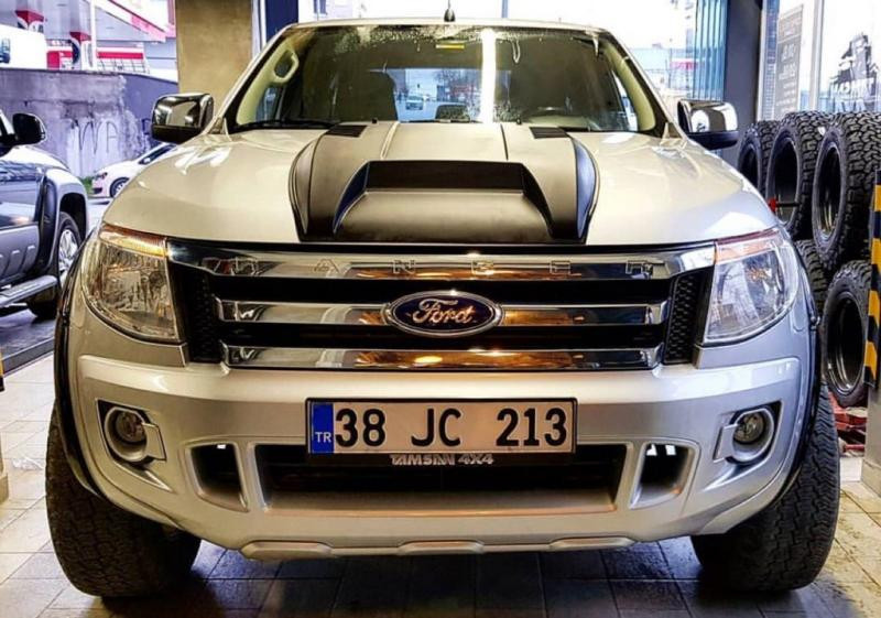 Купить Накладка на капот V1 (ABS) для Ford Ranger 2011-2022 гг