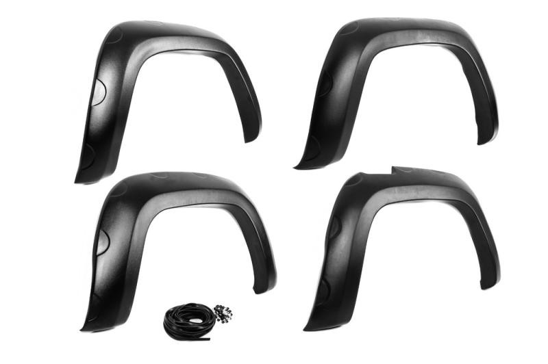 Купить Расширители колесных арок EuroCap (ABS, черные) для Volkswagen Amarok 2010-2022 гг