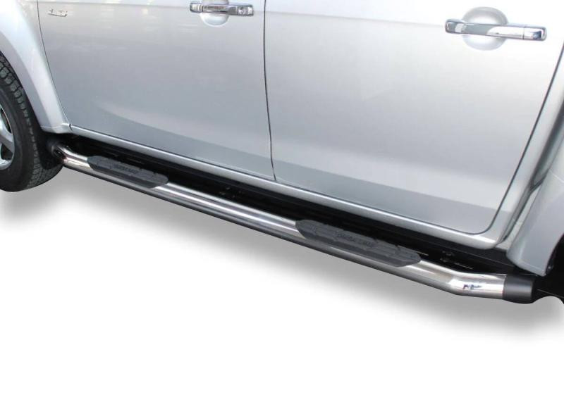 Купити Бокові пороги Amazon Chome (2 шт., нерж) для Volkswagen Amarok 2022- рр