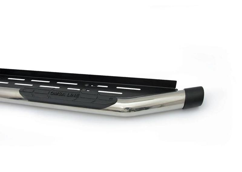 Купити Бокові пороги Amazon Chome (2 шт., нерж) для Volkswagen Amarok 2022- рр