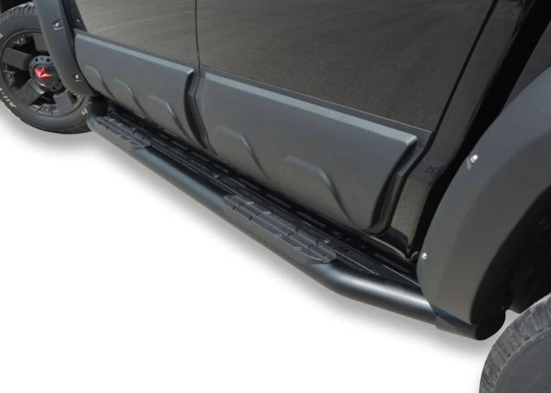 Купить Боковые пороги Amazon Black (2 шт, черные) для Volkswagen Amarok 2022- гг