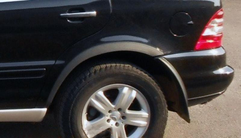 Купить Накладки на арки (4 шт, черный металл) для Mercedes ML W163
