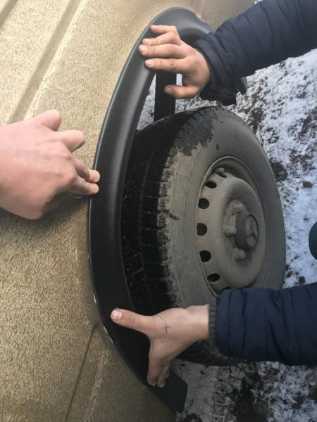 Купити Накладки на арки (6 шт, чорні) для Volkswagen LT 1995-2006 рр