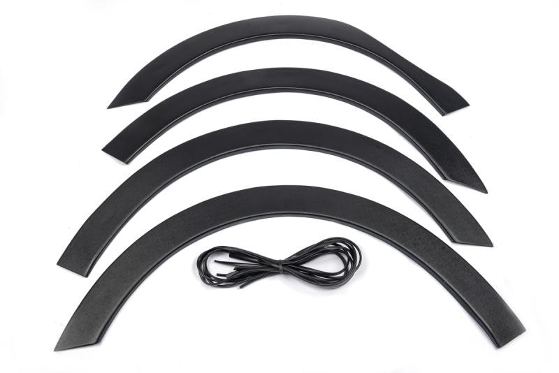 Купити Накладки на арки (4 шт, чорні) 2012-2019, металеві для Renault Kangoo рр