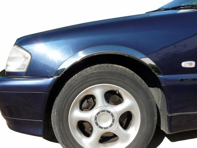 Купить Накладки на арки (4 шт, нерж) для Mercedes C-class W202 1993-2001 гг