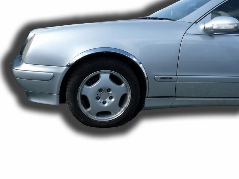 Купити Накладки на арки (4 шт, нерж) для Mercedes CLK W208 1997-2002 рр