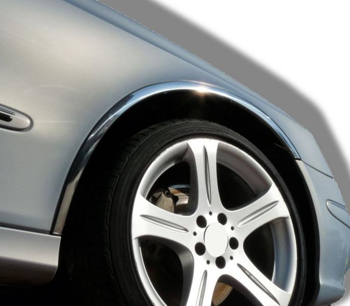 Купить Накладки на арки (4 шт, нерж) для Mercedes E-сlass W211 2002-2009 гг