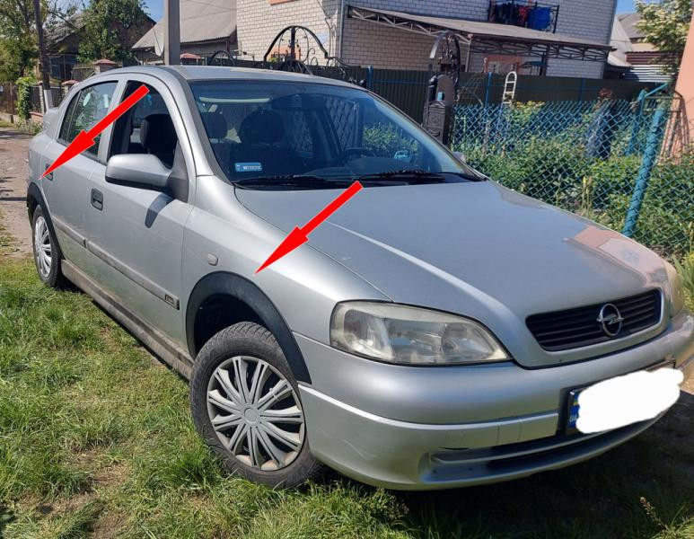 Купити Накладки на арки (SD/HB) (4 шт, чорні) для Opel Astra G classic 1998-2012 рр