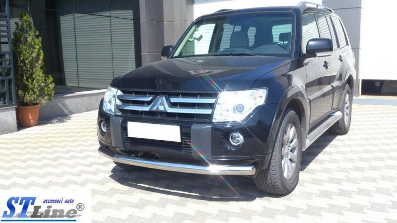 Купити Передній захист ST008 (нерж.) для Mitsubishi Pajero Wagon III