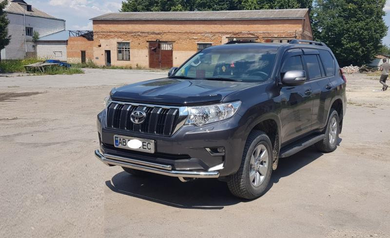 Купить Передняя защита ST014 (нерж) 60/42 мм для Toyota Land Cruiser Prado 150