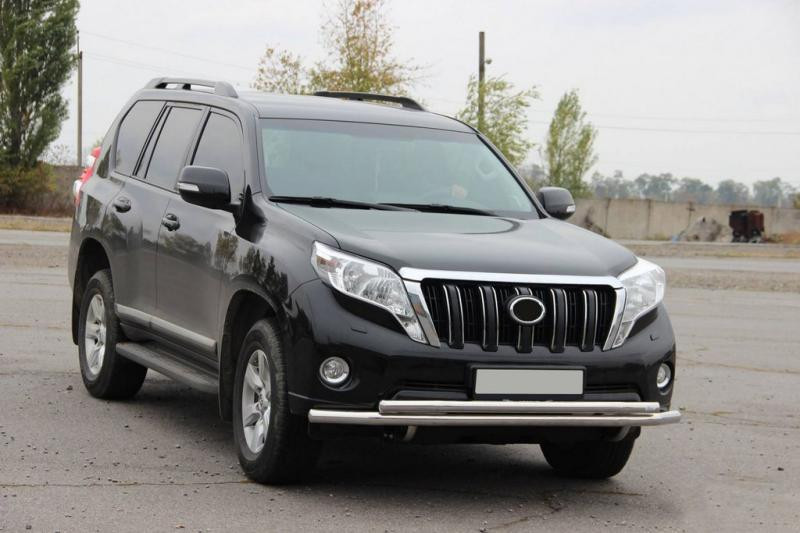 Купить Передняя защита ST014 (нерж) 60/42 мм для Toyota Land Cruiser Prado 150