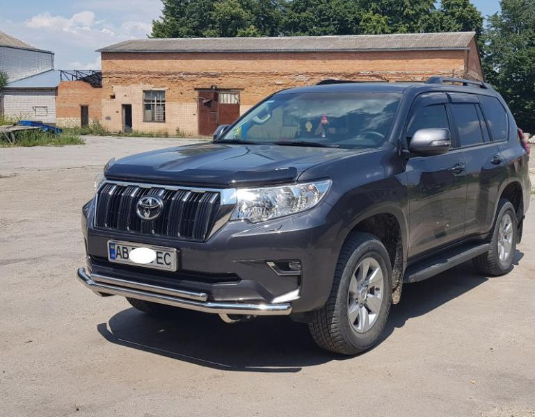 Купити Передній захист ST014 (нерж) 70/42 мм для Toyota Land Cruiser Prado 150