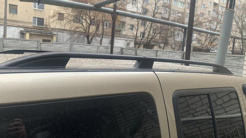 Купити Рейлінги Skyport (чорні) Максі база для Fiat Doblo I 2005-2010 рр