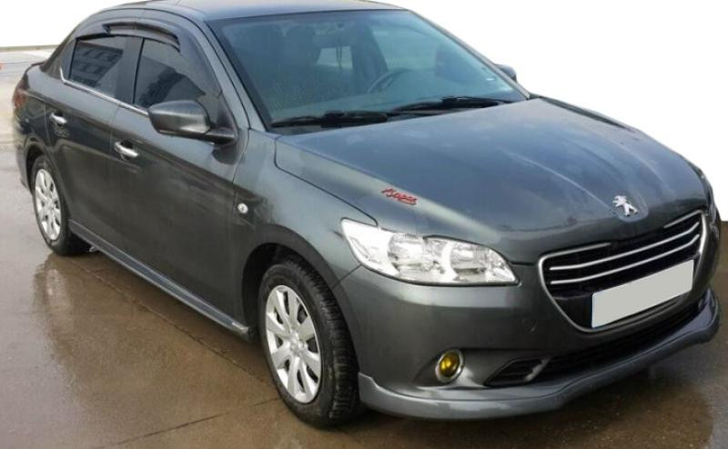 Купить Боковые пороги 2012-2017 (под покраску) для Peugeot 301