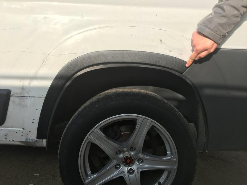 Купити Накладки на арки (4 шт, чорні) ABS-Пластик (2006-2014) для Peugeot Boxer рр