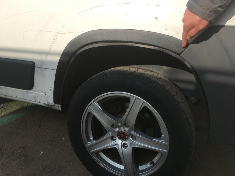 Купити Накладки на арки (4 шт, чорні) ABS-Пластик (2006-2014) для Peugeot Boxer рр